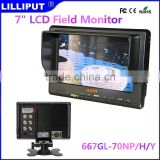 7" On camera HD LCD Field Monitor w/ HDMI in Component in Composite in