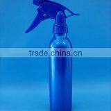 aluminum bottle, aluminum daily care bottle with trigger sprayer for air fresher, aluminum cosmetic bottle