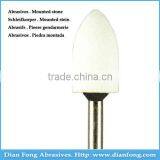 W-17 HP Bullet Shaped Aluminum Oxide Maded Fine Grit White Mounted Stone Marble Polishing