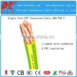 450v 750v Electric Cable Size 2.5mm Single Core Electrical Cables Pvc Insulated Single Core 1.5mm2 Solid Copper Cable thumbnail-5