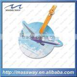 custom airplane shape ID PVC luggage tag