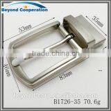 Zamac Turning Pin Buckle Silver Brush Mirror Polish Nickel-free Good Price Revert Functional Pin Belt Buckle Screws Fixed