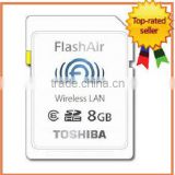 WiFi SD Card for Toshiba FlashAir 8GB Class 6 SD Card with Embedded Wireless LAN memory card flash air wholesales sd card