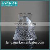 LX-D002 Bell Shaped Glass Candle Holder Wholesale Glass Bell Jars Glass Domes thumbnail-4