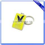 Directly Factory Stamping Brass Nickel Custom Enamel Keychain