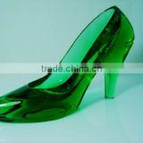 Beautiful crystal glass shoes for wedding decration or gift