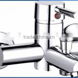 Classic lavatory single zinc handle brass body bathtub faucet wall mounted chrome plating bathtub mixer