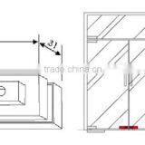 SF-050 Glass Patch Fitting/Center Lock Stainless Steel 201/304 Grade Cover Aluminum Alloy Inside With Accessories thumbnail-3