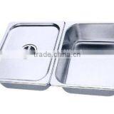 2/1 European Stainless Steel Gastronom Pans thumbnail-2