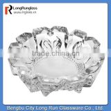 LongRun hot new product for 2015 inner flowewr cut glass ashtray antique glass