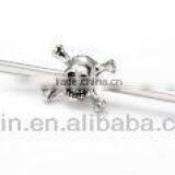 316L Body Jewelry With Skull Industrial Barbell Piercings thumbnail-1