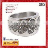 Textured Touch Cool Decorative Brush Finish Stainless Steel Ring thumbnail-1