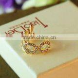 Sex Women Crystal Diamante Alloy Mask Rings thumbnail-3