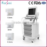 Permanent Face Lift Treatment No Pain Focused Portable Hifu Machine Eye Lines Removal