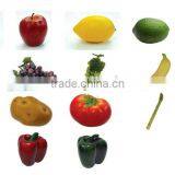 Realistic Artificial Fruits Play Food Artificial Mixed Fruit Life Sized Bag of Vegetables Play Food
