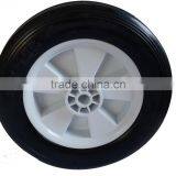 White Plastic Rubber Lawnmower Lawn Push Mower Wheel 8+ Inch Diameter thumbnail-2