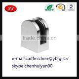 Hot Stainless Steel Glass Bracket Clamp Holder Flat Round Bottom for Balustrade thumbnail-4