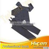 Cheap Price Black Pvc Raincoat Suit in Two Pieces