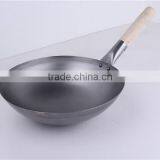 Silvery Wooden Single Handle Wok Kitchen Cookware Set thumbnail-6