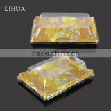 Eco-Friendly Feature Plastic Material Food Sushi Packaging Box,Plastic Sushi Container,Plastic Sushi Take Away Display Tray thumbnail-1