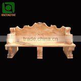 Red Marble Outdoor Backrest Bench for Garden thumbnail-1