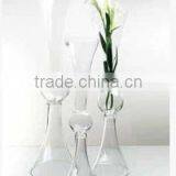 Unique New Style Home Wedding Decor Floor Glass Vases for Flower Arrangement thumbnail-3