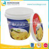 Peanut Butter Container With Plastic Recycling Symbols, Round Plastic Containers With Lids thumbnail-1