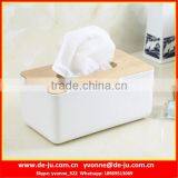 Oak Wood Tissue Dispenser Box thumbnail-1