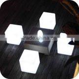 Glowing Illuminated PE Plastic Led Cube Chair With Light thumbnail-2