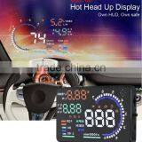Hot-selling New Colorful Big 5.5 Display Screen Car HUD Head Up Display OBD2 Feul Comsuption/Speed/Tire Pressure Alarm Car HUD thumbnail-1