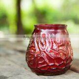 New Style Glass Candle Holder, Wooden Decoration Glass Candlestick