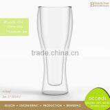 Popular Borosilicate Made-By-Hand Double Glass Beer Cup thumbnail-5