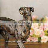 Decorative Resin Antique Bronze Greyhound Dog Statue thumbnail-4