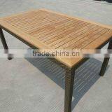 Patio Furniture Outdoor Rattan Teakwood Dining Table Top thumbnail-2