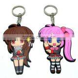 3D Lovely Girl Pvc Keychain thumbnail-1