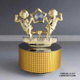 Hot Sale 24K Gold Plated Gemini Music Box Made With Swarovski Elements