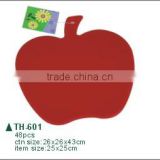 apple shape cheap foodgrade plastic cutting board th-601