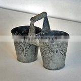 etching metal enamel planters for home used