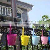 Assorted Color Decorative Metal Iron Flower Pot Hanging Balcony Garden Planter thumbnail-4