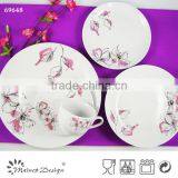 Ceramic White Porcelain Round High Quality Dinner Set thumbnail-1
