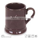 Ebossed Porcelain Mug Porcelain Mug Whole Sale With Stripes thumbnail-2