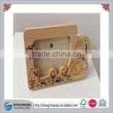 Carved Technique and Lovely Kids Wooden Animal Shpae Photo Frame thumbnail-1