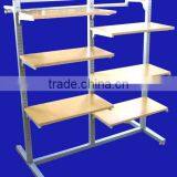 Cloth Rack With Wood Shelf