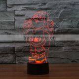 New Santa Claus 3D Touch Table Lamp Creative Lamp LED Lamp Vision Night Light thumbnail-2