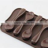 WCJB046 Silicone Spoon Shape Chocolate Cake Candy Mold Sugar Candy Baking Mold thumbnail-5