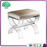 Fashion Acrylic Stool Soft Cushion Plexiglass Stool With U-Shape Stool Legs thumbnail-2