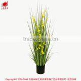 110 / 140 / 170 cm Nature Look Artificial Potted Grass Onion Grass With Oncidium Flower Fake Grass Pots Plant thumbnail-1