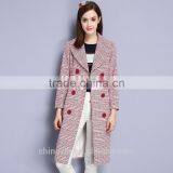 Latest Fashion Stye Single Breasted Women Dress Wool Coat for Winter