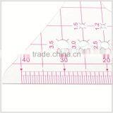 Kearing 1/4 Plastic Sandwich Line Scale Ruler / PVC Triangle Scales at Factory Price # 8514 thumbnail-5