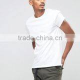 2016 High Quality Custom Logo Short Sleeve Crew Neck White Men's 100% Cotton 180gsm Anti Shrink Fixed Cuffs Casual Blank T-Shirt thumbnail-1